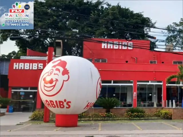 Balão promocional top ball Habib's